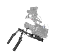 SmallRig Professional Universal Shoulder Pad Kit KGW102 with dual-handled grip, 15mm aluminum rod, and lens support for large cinema camerasSmallRig Professional Universal Shoulder Pad Kit KGW102 with dual-handled grip, 15mm aluminum rod, and lens support for large cinema cameras