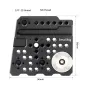 SmallRig side plate for Blackmagic URSA Mini/Pro with 1/4-20 and M6 threaded holes, NATO rail, cold shoe, and ARRI rosette for versatile accessory mounting