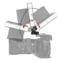 SmallRig BSE2294 monitor mount with 360° swivel and 150° tilt for 5” and 7” screens up to 1.2kg, attached to camera body for flexible video monitoring