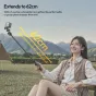 Ulanzi MT90 2-in-1 selfie stick and tripod extended to 62cm with smartphone for outdoor photography and travel shots