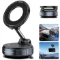 Ulanzi SK-25 magnetic smartphone suction cup holder with 360° adjustable arm and MagSafe compatibility for secure mounting on car windshield or desk