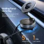 Ulanzi SK-25 smartphone suction cup holder with strong 5kg holding force, attached to a car dashboard, showcasing magnetic phone mount and adjustable arm for hands-free use