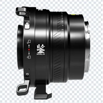 DZOFILM Marlin 1.4x Expander adapter for PL-mount cinema lenses with precision focus ring and durable metal construction