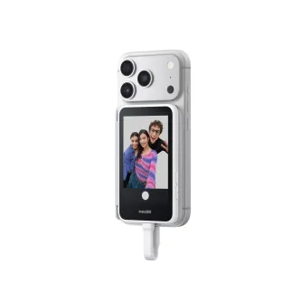 Insta360 Snap Selfie Screen with adjustable LED light and touchscreen display for high-quality rear camera selfies