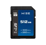 Wise 512GB SDXC UHS-II V90 MK-IV Memory CardWise 512GB SDXC UHS-II V90 MK-IV Memory Card
