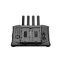 Accsoon CineView M7H Pro bezvadu monitora mugurpusē ar četrām ārējām antenām 2.4 GHz un 5 GHz raidījumam, HDMI un barošanas portiem, izturīgu alumīnija korpusu un FCC sertifikāta uzlīmi.