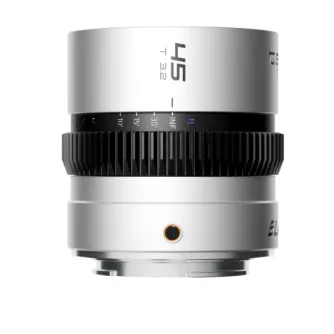 Blazar Beetle 45mm 1.33x pilna kadra pancake anamorfs objektīvs Sony E-mount kamerām - priekšējais skats ar T3.2 apertūru un 55mm filtra vītni