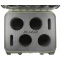 Blazar CATO 2X anamorphic lens hard case open view with custom foam inserts for secure transport of 4 lenses
