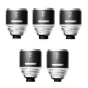 Blazar MANTIS 1.33X Full Frame Anamorphic 5-lens set featuring 25mm, 35mm, 50mm, 75mm, and 100mm focal lengths, shown from the front