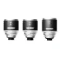 Blazar MANTIS 1.33X pilnformatīvās anamorfās objektīvu komplekts ar 25mm, 50mm un 100mm fokālajām garumiem, PL montāžu, T2.0–T2.4 apertūrām un raksturīgajiem dzintara flāriem