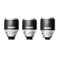 Blazar MANTIS 1.33X full-frame anamorphic 3-lens set (35mm, 50mm, 100mm) with PL mount, showcasing cinematic oval bokeh and amber flaresBlazar MANTIS 1.33X full-frame anamorphic 3-lens set (35mm, 50mm, 100mm) with PL mount, showcasing cinematic oval bokeh and amber flares