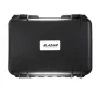 Blazar MANTIS 1.33X full-frame anamorphic 3-lens set protective case with sturdy handles, front view