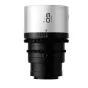 Blazar Remus-M 50mm T1.8 1.5x anamorphic lens for Sony E-mount - front view with 77mm filter thread and 80mm lens hood