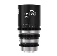Blazar Sentinel 35-60mm T2.2-T2.8 pilna kadra anamorfais zooma objektīvs Sony E-mount kamerām, ar priekšējo un aizmugurējo skatu, 77mm filtra vītni un 1.33x anamorfā saspiešanuBlazar Sentinel 35-60mm T2.2-T2.8 pilna kadra anamorfais zooma objektīvs Sony E-mount kamerām, ar priekšējo un aizmugurējo skatu, 77mm filtra vītni un 1.33x anamorfā saspiešanu