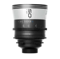 Blazar Viper 50mm T2.1 full-frame 1.5X anamorphic lens with ARRI PL mount, showcasing front view with 16-blade iris and 0.8 MOD focus gearsBlazar Viper 50mm T2.1 full-frame 1.5X anamorphic lens with ARRI PL mount, showcasing front view with 16-blade iris and 0.8 MOD focus gears
