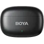 Зарядный кейс для беспроводного микрофона Boya с Lightning разъёмом, стильный чёрный дизайн, компактный и портативный