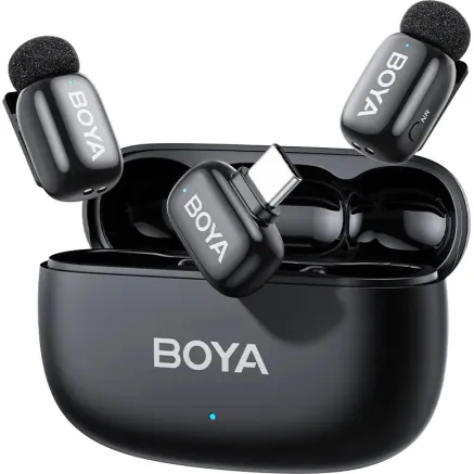 Boya wireless microphone mini 2-02 USB-C, matte black