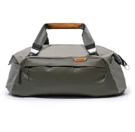 Peak Design Travel Duffel 35L olive green weatherproof duffel bag with padded top handle and multiple external pocketsPeak Design Travel Duffel 35L olive green weatherproof duffel bag with padded top handle and multiple external pockets