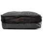 Peak Design Packing Cube Large ogļainā krāsā, trīs kubiņi sakrauti, ar izturīgu 70D reciklētu neilona/poli šķiedru apvalku un ātrām UltraZip zīmēm