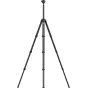 Peak Design Pro Tripod black - sturdy 4-section carbon fiber tripod with CNC-machined aluminum legs and quick-release plate for professional photography and videography