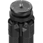 Peak Design Pro Leveling Base top view featuring a 3/8-inch threaded mount and adjustable leveling knobs for uneven terrain.