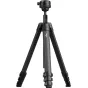 Peak Design Pro Lite Tripod black carbon fiber travel tripod with extended legs and ball head for photography and videography