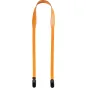 Peak Design Form Leather camera strap in amber, featuring minimalist low-profile connectors for secure fit with mirrorless and DSLR cameras