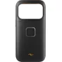 Peak Design GNAR case for iPhone 17 Pro - rugged black polycarbonate phone case with TPU bumper, diamond-knurled edges, and removable USB-C plug for outdoor protection