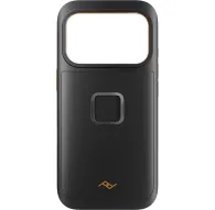 Peak Design GNAR iPhona 17 Pro čaula - izturīga melnā polikarbonāta telefona čaula ar TPU bumpi, dimanta tekstūru un noņemamu USB-C aizsargu ārējo aktivitāšu aizsardzībaiPeak Design GNAR iPhona 17 Pro čaula - izturīga melnā polikarbonāta telefona čaula ar TPU bumpi, dimanta tekstūru un noņemamu USB-C aizsargu ārējo aktivitāšu aizsardzībai