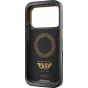Peak Design GNAR Case for iPhone 17 Pro - rugged black phone case with flame design, ultra-durable polycarbonate body, and machined aluminum buttons for secure grip, ideal for outdoor adventures