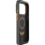 Peak Design GNAR Case for iPhone 17 Pro - rugged black polycarbonate case with flame graphic, removable USB-C plug, and ultra-grip knurled edges for outdoor adventures