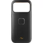 Peak Design GNAR Case for iPhone 17 Pro Max - rugged black polycarbonate phone case with TPU bumper, aluminum button, and magnetic SlimLink system for outdoor adventures