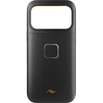 Чехол Peak Design GNAR для iPhone 17 Pro Max - прочный черный поликарбонатный чехол с резиновым буфером TPU, алюминиевой кнопкой и магнитной системой SlimLink для активного отдыха