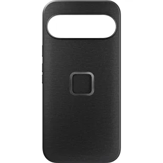 Peak Design Everyday Fabric Case Google Pixel 10 Pro XL - plāns melnas auduma apvalks ar teksturētu virsmu un izgriezumiem kamerai un pirkstu nospiedumu sensoram