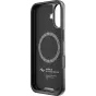 Peak Design iPhone 17 Everyday Fabric Case - slaids melns mugurējums ar apļveida logotipu un zīmola nosaukumu, izstrādāts Sanfrancisko.