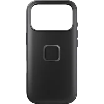 Peak Design Everyday Fabric Case for iPhone 17 Pro - black slim protective case with a textured nylon canvas and rubberized bumper