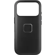 Peak Design Everyday Fabric Case for iPhone 17 Pro - black slim protective case with a textured nylon canvas and rubberized bumperPeak Design Everyday Fabric Case for iPhone 17 Pro - black slim protective case with a textured nylon canvas and rubberized bumper