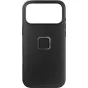 Peak Design iPhone 17 Pro Max Everyday Fabric Case - plāns 2.4mm oglekļa krāsas auduma vāks ar SlimLink magnētisko slēdzi, saderīgs ar MagSafe un Peak Design mobilajiem aksesuāriem