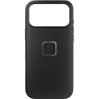 Чехол Peak Design Everyday Fabric для iPhone 17 Pro Max - ультратонкий 2.4 мм чехол из ткани угольного цвета с магнитной системой SlimLink для совместимости с MagSafe и экосистемой Peak Design