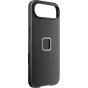 Peak Design iPhone 17 Air Everyday Fabric Case - melns aizmugures skats ar teksturētu auduma virsmu un izgriezumiem kamerai un pirkstu nospiedumu sensoram