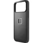 Peak Design Everyday Fabric Case for Apple iPhone 17 Pro Max - slim black protective case with SlimLink magnetic mount technology, MagSafe compatibility, and rubberized bumper for drop protection