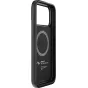 Peak Design Everyday Fabric Case for Apple iPhone 17 Pro Max - sleek black slim case featuring a circular logo, textured grip patterns, and a cutout for the camera, designed for durability and compatibility with the Peak Design 