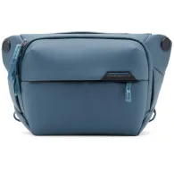 Peak Design Everyday Sling V2 3L ocean blue crossbody bag featuring a padded shoulder strap, magnetic closures, and a sleek design.Peak Design Everyday Sling V2 3L ocean blue crossbody bag featuring a padded shoulder strap, magnetic closures, and a sleek design.