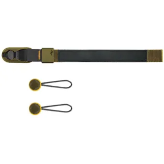 Наручный ремешок Peak Design Cuff в цвете kelp с регулируемой алюминиевой застежкой и двумя соединителями V4 Anchor для надежного крепления камеры
