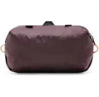 Peak Design Shoe Pouch eclipse maroon ūdensizturīga pūšļa soma ar UltraZip slēdzi, skats no aizmuguresPeak Design Shoe Pouch eclipse maroon ūdensizturīga pūšļa soma ar UltraZip slēdzi, skats no aizmugures