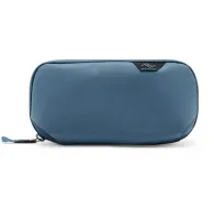 Peak Design Tech Pouch Small in ocean blue, compact and weatherproof organizer featuring a branded logo.Peak Design Tech Pouch Small in ocean blue, compact and weatherproof organizer featuring a branded logo.