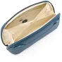 Peak Design Tech Pouch Small jūras zilā krāsā ar iekšējo skatu, kurā ir 12 origami stila kabatiņas un elastīgas aksesuāru cilpas.