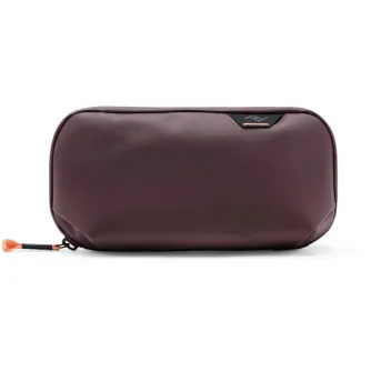 Peak Design Tech Pouch Small eclipse tumši purpura ūdensizturīga organizētājs ar elastiskajām cilpām un kompakto origami stila glabāšanu