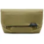 Peak Design Field Pouch V2 in kelp green, featuring a roll-top closure and adjustable strap attachment, designed for organization and durability.