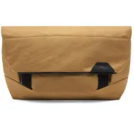 Peak Design Field Pouch V2 Coyote tan quilted expandable bag with adjustable strap and roll-top closurePeak Design Field Pouch V2 Coyote tan quilted expandable bag with adjustable strap and roll-top closure